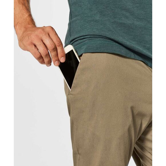 *Flawed Lululemon Commission Classic Pant Men's Size 38 Beige Golf Casual Pants - Picture 5 of 16